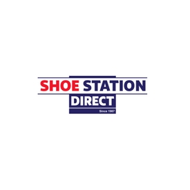 logo saying Shoe Station direct, shoes in Daventry on Nosey kitty
