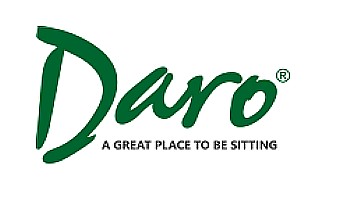 logo for Daro cane furniture, green writing saying Daro, in Northampton on Nosey kitty