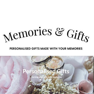 logo saying Memories and gifts in Northampton