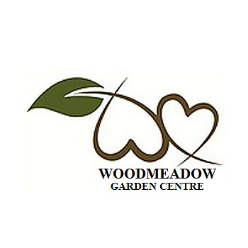 logo saying Woodmeadow garden centre, in Hannington, Northampton