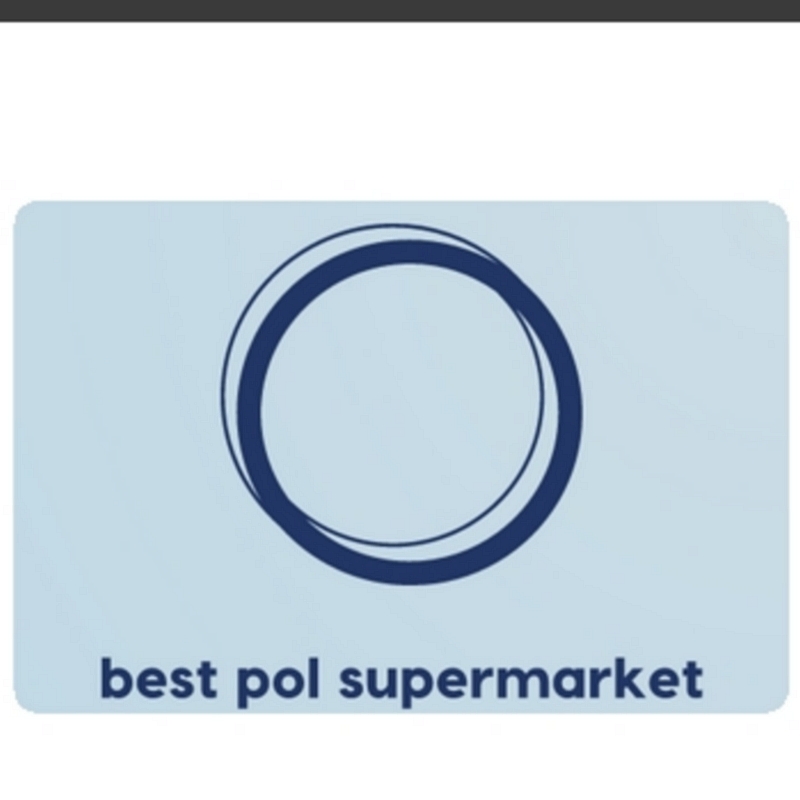 Best Pol Supermarket, Kettering road, Northampton, logo black writing on sky blue background