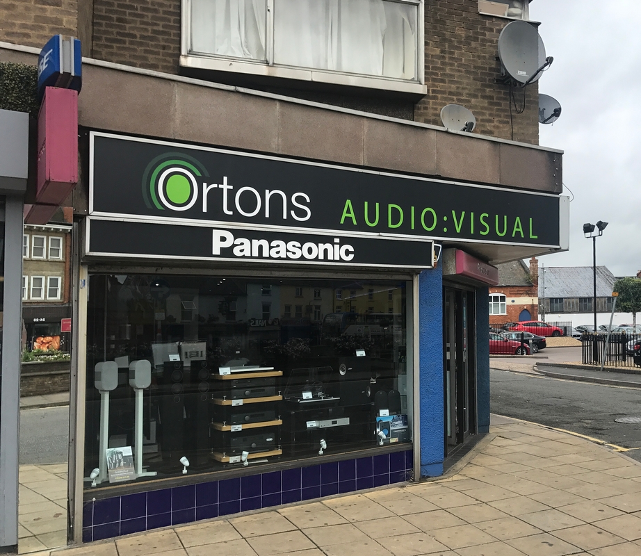 outside shot of Ortons hi fi separates, Kettering road, Northampton