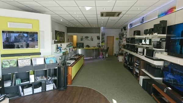 inside shot of Ortons hi fi separates,shop Kettering road, Northampton showing lots of tv's and hifi's