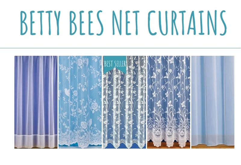 a collage of net curtains - Betty Bees Net Curtains