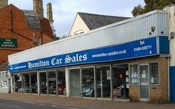 photo of the front of Hamilton car sales in Northampton