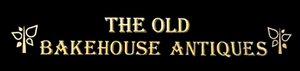 logo, black background with text saying The Old Bakehouse Antiques, Northampton