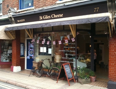 a cheese shop in St Giles street Northampton